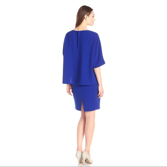 Modest NWT Adrianna Papell Royal Blue Sheath Dress - Picture 3 of 6